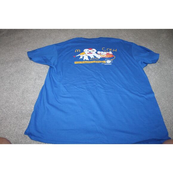 Mens McDonalds Graphic T-shirt 3XL Blue Kerwin Frost McNugget Buddies Crew Excl - Picture 4 of 4